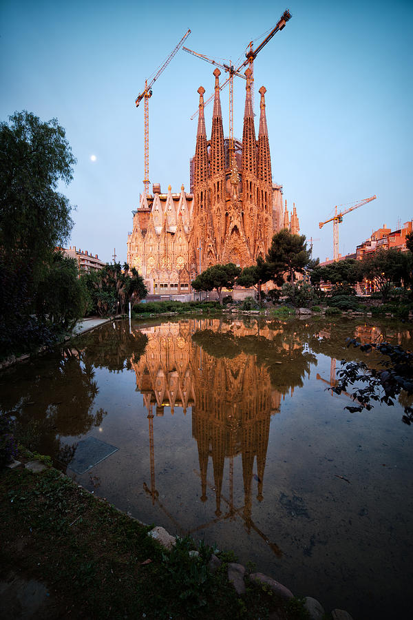 Sagrada Familia in Barcelona at Sunrise Photograph by Artur Bogacki