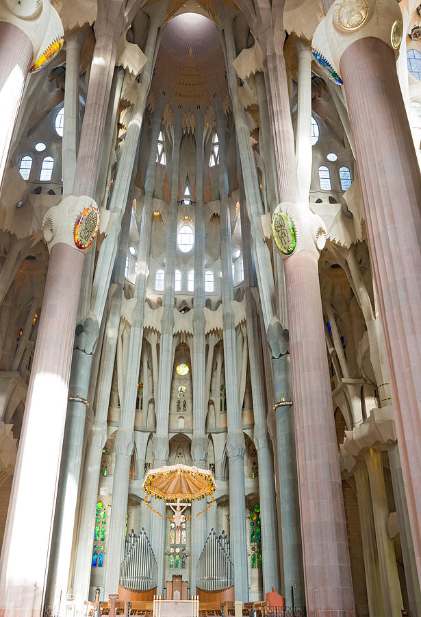 Sagrada Familia interior Barcelona #2 Photograph by Marek Poplawski