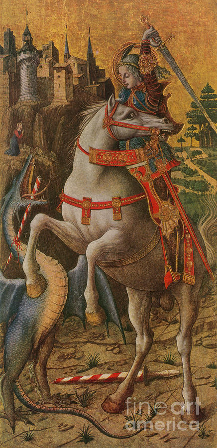 Saint George And The Dragon #2 Photograph by Photo Researchers