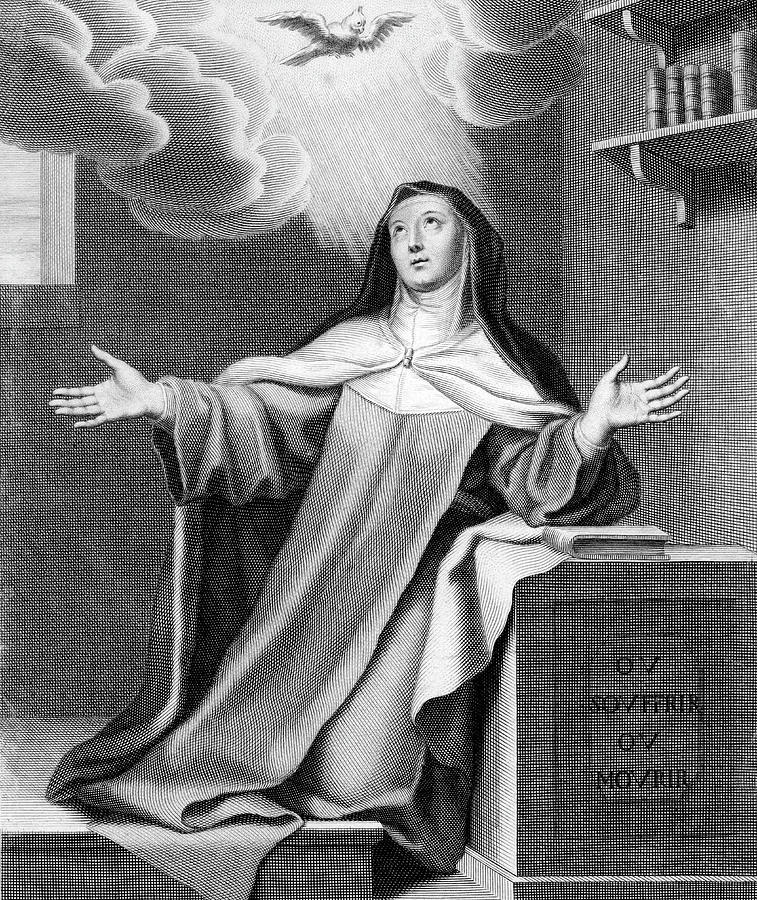 Saint Teresa Of Avila 1515 1582 Drawing By Mary Evans Picture Library Fine Art America