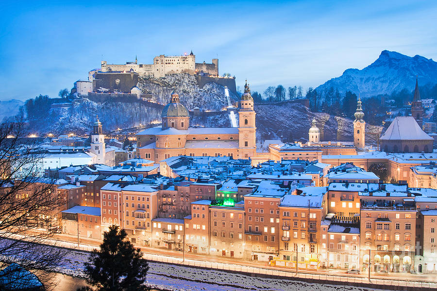 Salzburg in winter Photograph by JR Photography - Fine Art America