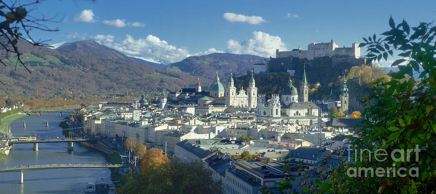 Salzburg panorama in autumn Photograph by Rudi Prott