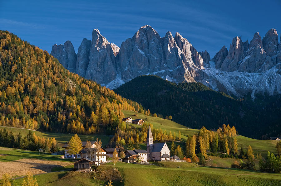 San Maddalena Church In Val Di Funes Photograph by Glenn Van Der Knijff