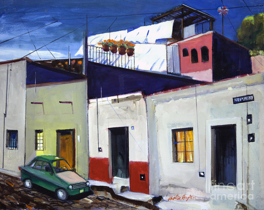 san-miguel-street-scene-painting-by-chuck-hayden-fine-art-america