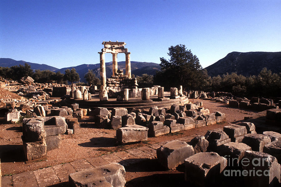 Sanctuary Of Athena At Delphi Photograph by Bill Bachmann - Fine Art ...