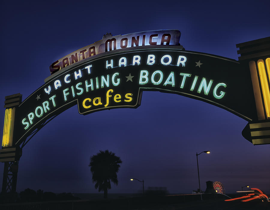 Santa Monica Pier Sign #2 Photograph by Mountain Dreams