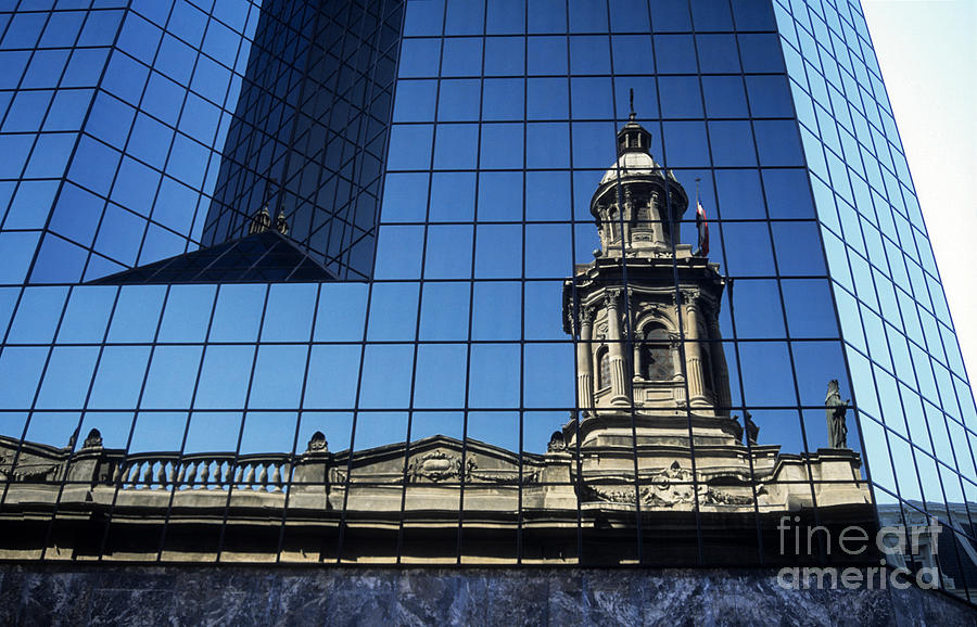 Santiago Reflections #1 Photograph by James Brunker
