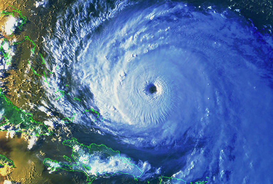 HURRICANE PHOTO FROM SPACE POSTER 36x36 HI RES 