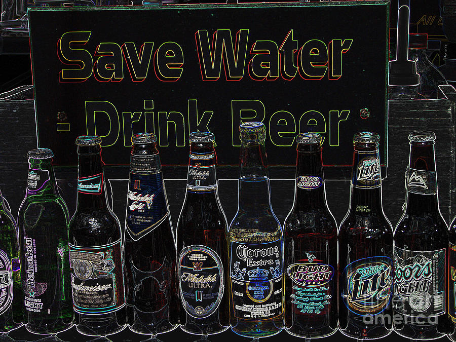 Save Water Drink Beer #2 Photograph by Creative Solutions RipdNTorn