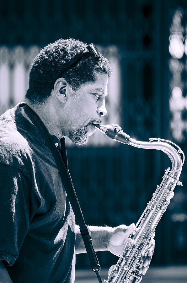 Saxophone Player #1 Photograph by Carolyn Marshall