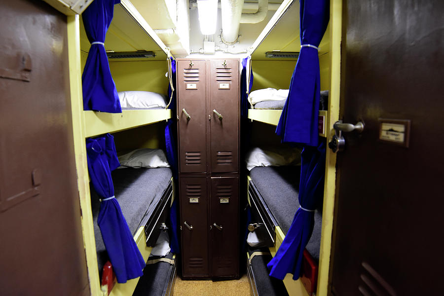 Seaman Lockers And Bunks Aboard Uss Photograph by Stocktrek Images ...