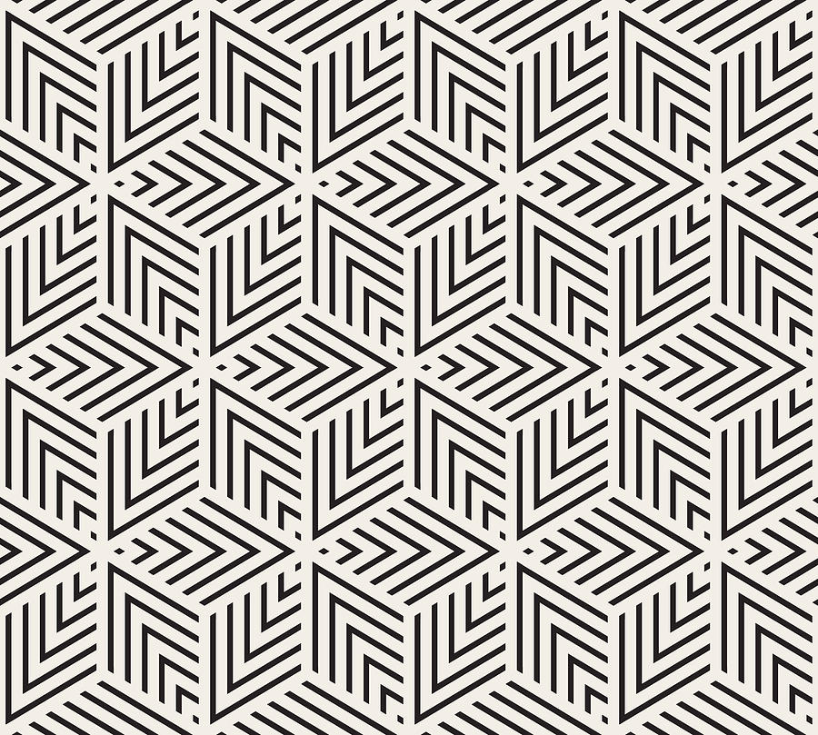 Seamless Geometric Pattern #2 Drawing by Lasagnaforone