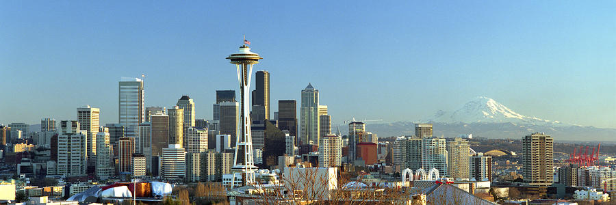 Seattle Photograph - Seattle Skyline #3 by King Wu