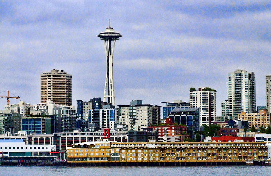 Seattle Waterfront Photograph by Ron Roberts