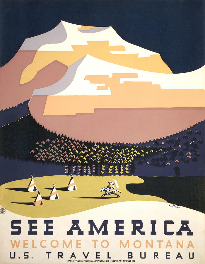 SEE AMERICA POSTER, c1937 #2 Photograph by Granger