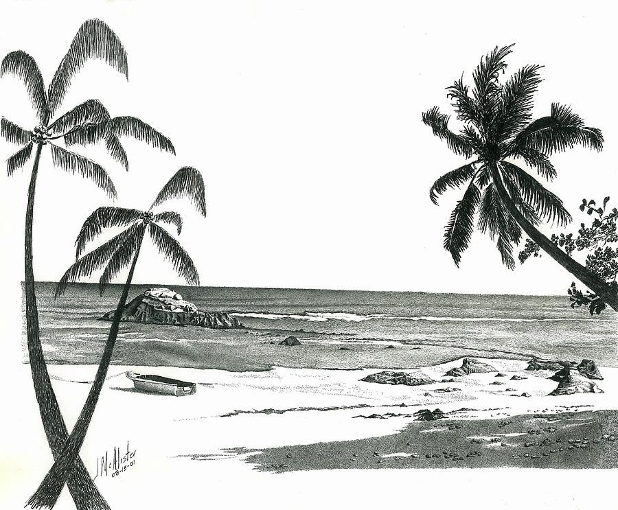 beach landscape drawings