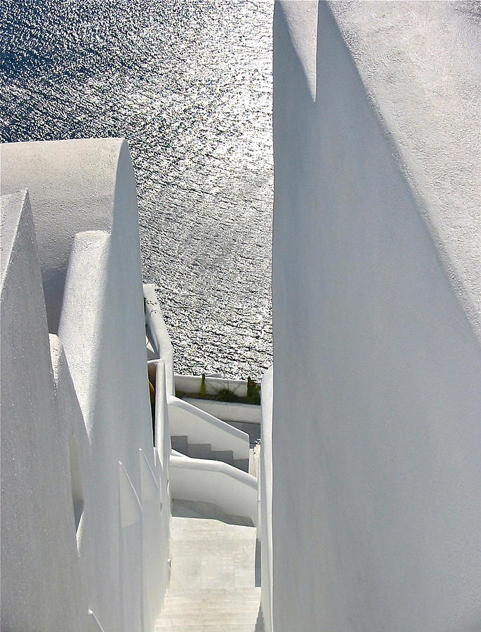 Shades of Santorini Photograph by John Babis