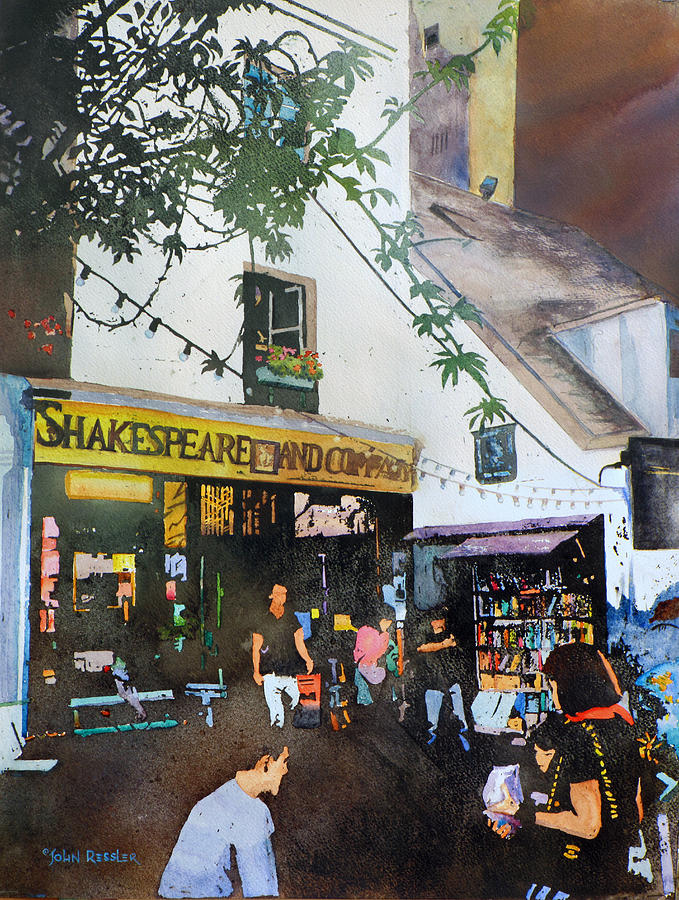 Shakespeare and Company #2 Painting by John Ressler
