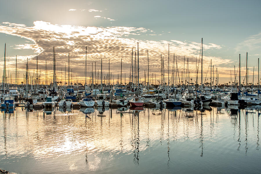 San Diego Photograph - Shelter Island Marina Sunrise #2 by Josh Whalen