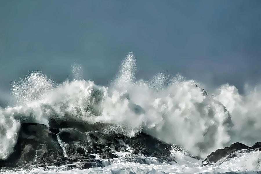 Waves Photograph - Shore Acres 7 #2 by Kenneth Haley