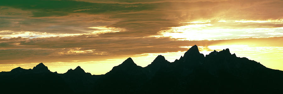Silhouette Of The Teton Range #2 Photograph by Panoramic Images