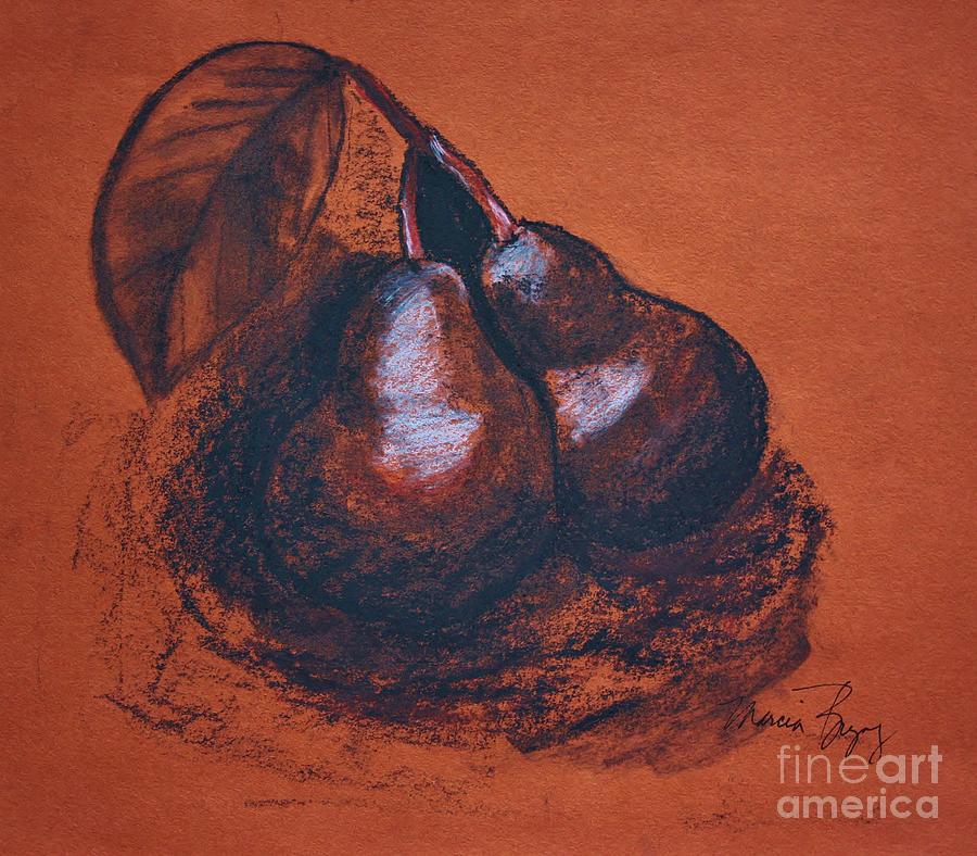 Simply Pears Drawing by Marcia Breznay
