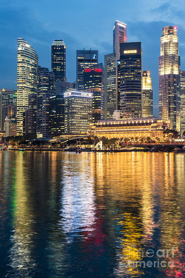 Singapore reflection #2 Photograph by Didier Marti