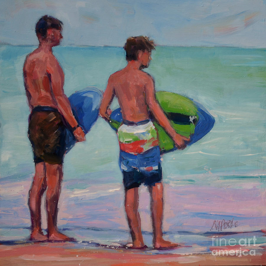 The Beach Boys Painting - Skimmers #2 by Molly Poole