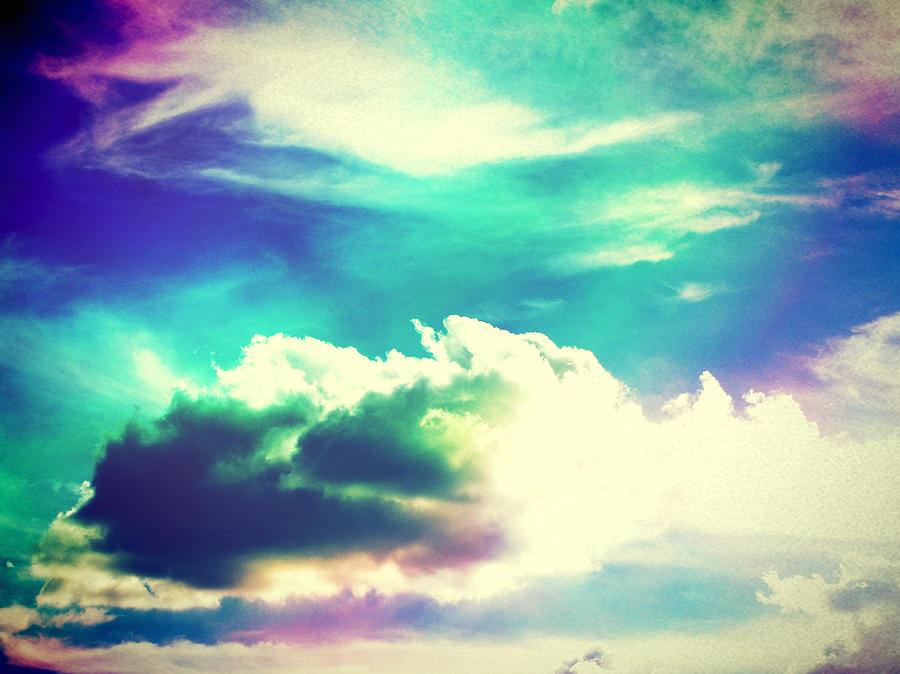 Sky Clouds Season Color Beautiful Edit In Filtered Images Photograph by Rew  Wan - Fine Art America