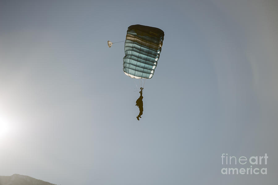Skydivers #2 Photograph by Mats Silvan