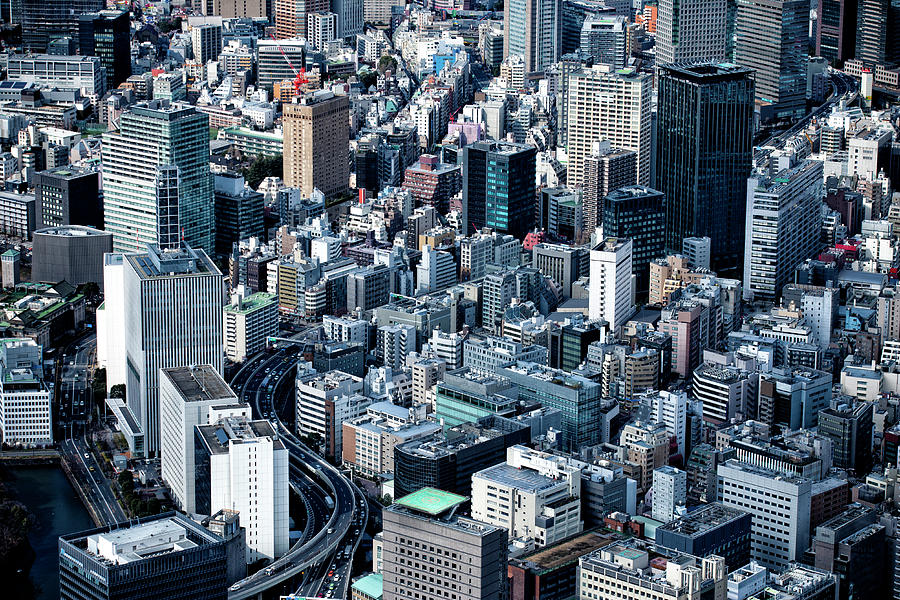 Skyscrapers And Small Buildings In Photograph by Michael H | Fine Art ...