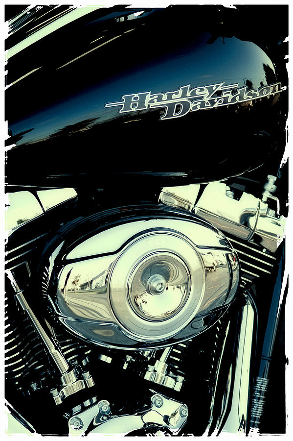 Sleek Black Harley #2 Photograph by David Patterson