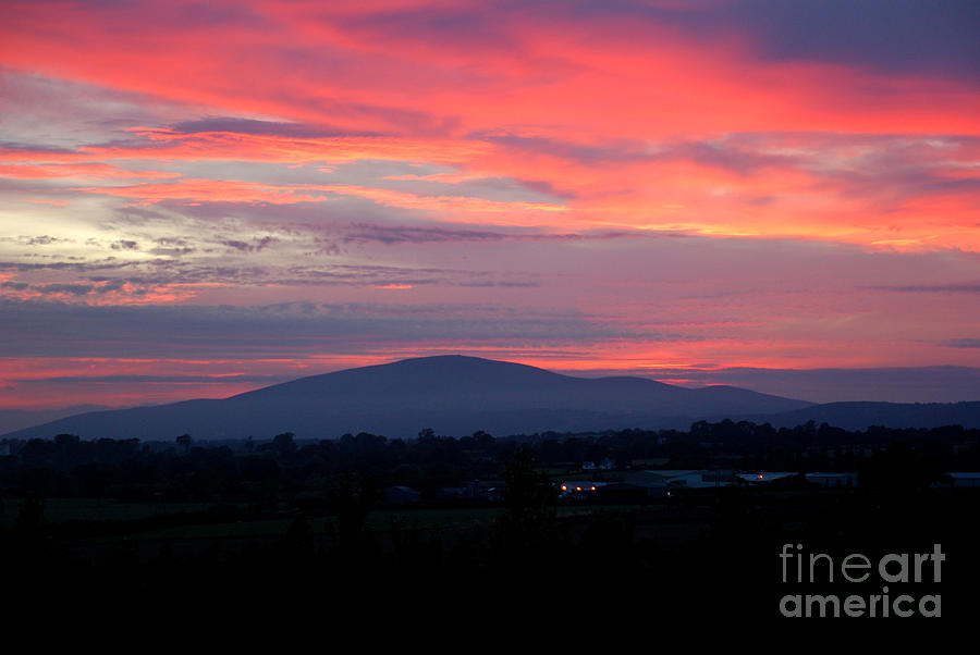 Slievenamon sunset #2 Photograph by Joe Cashin