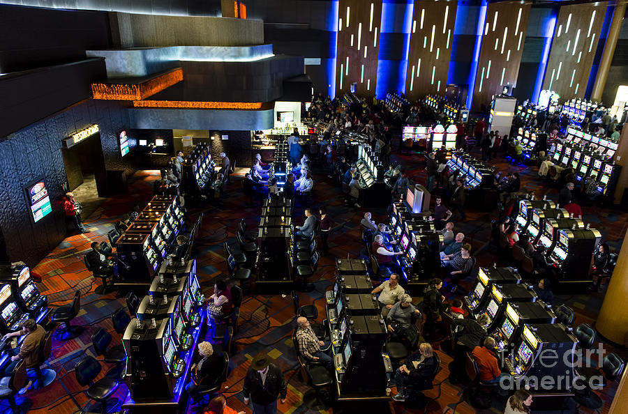 Slot Machines at Harrahs Cherokee Casino Resort and Hotel #1 Photograph by David Oppenheimer