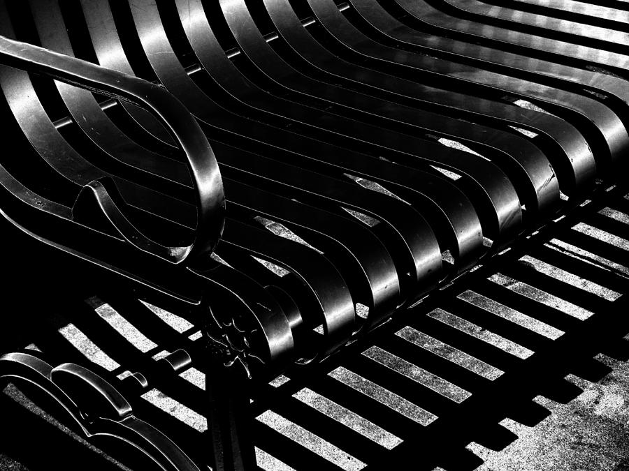 Slotted Bench #2 Photograph by Newel Hunter