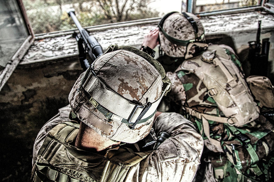 Sniper Team Shooting Enemy Targets Photograph by Oleg Zabielin - Fine ...