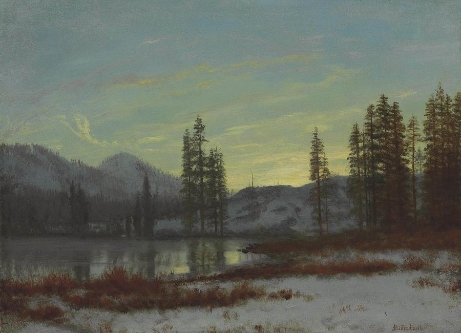 Snow in the Rockies #4 Painting by Albert Bierstadt