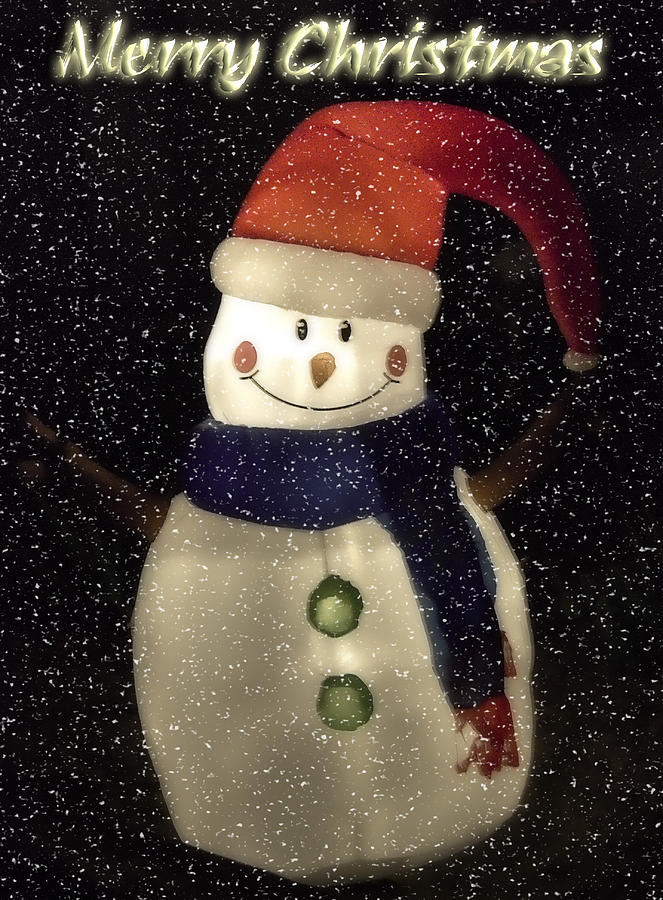 Snowman  #2 Photograph by Saija Lehtonen