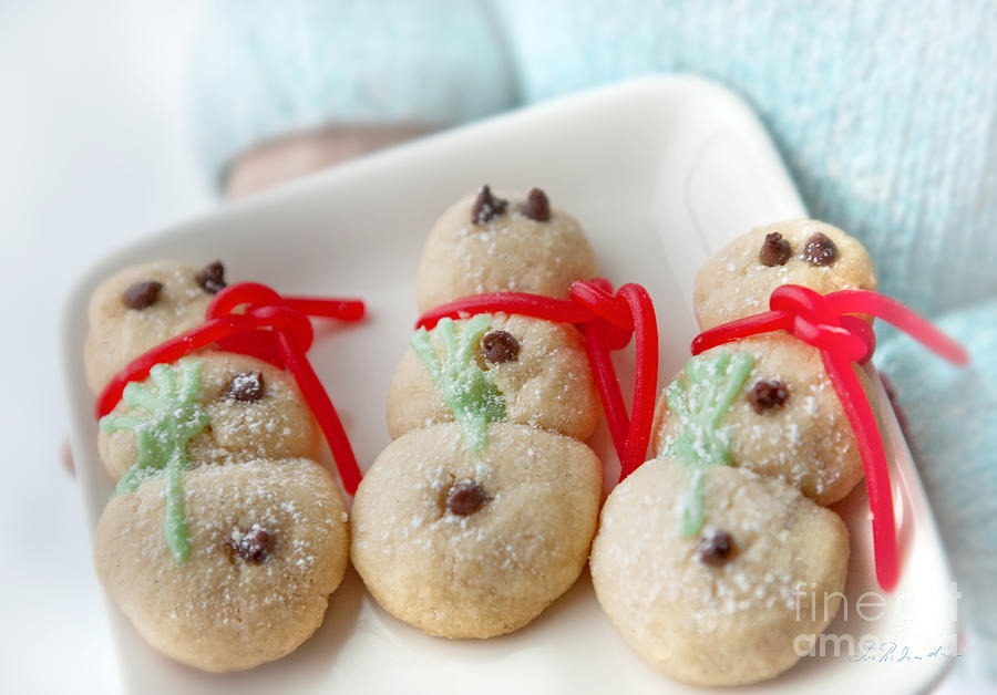 Snowmen cookies #2 Photograph by Iris Richardson