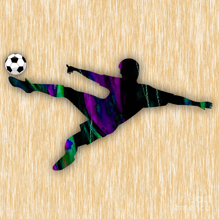 Soccer Mixed Media - Soccer #2 by Marvin Blaine