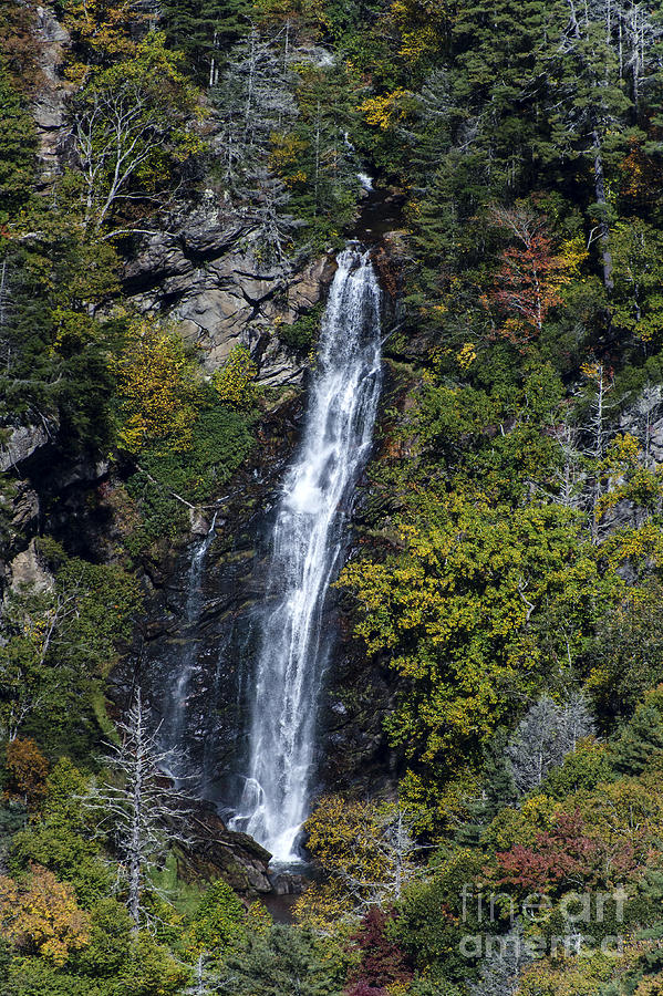 Sols Creek Falls Waterfall above Bear Creek Lake in Nantahala National Forest #2 Photograph by David Oppenheimer