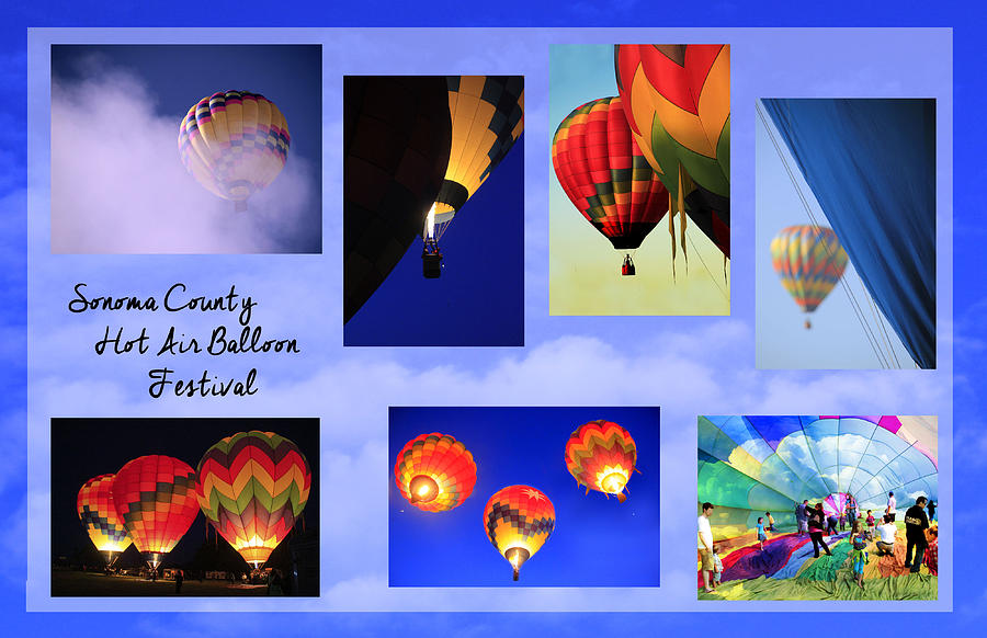 Sonoma County Hot Air Balloon Festival Photograph by Pauline Darrow