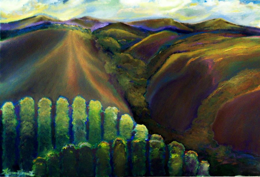 Sonoma Hills Painting by Karen Trout