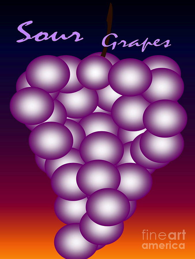 Sour Grapes #2 Digital Art by Gayle Price Thomas