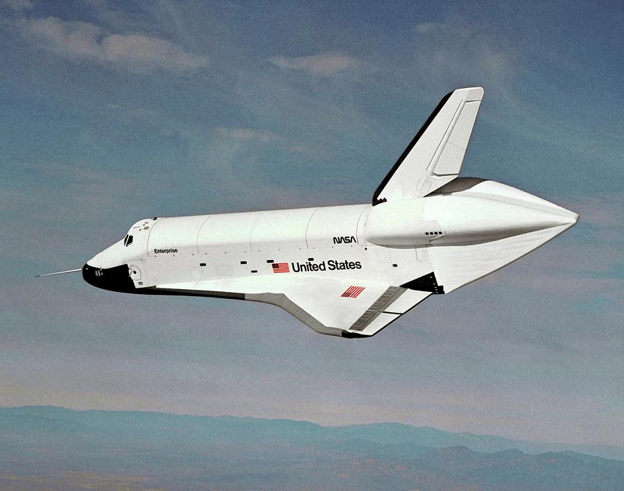 Enterprise Photograph - Space Shuttle Prototype Testing #2 by Nasa