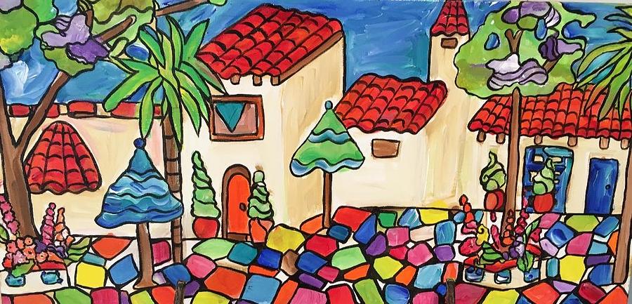 Spanish Village Painting by Michelle Gonzalez