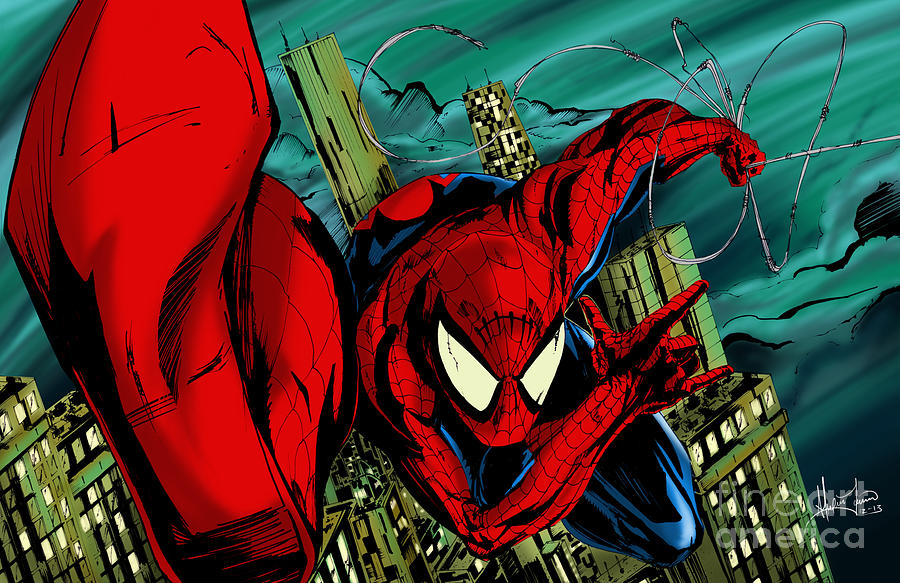 Spider Man Digital Art by Alexiss Jaimes