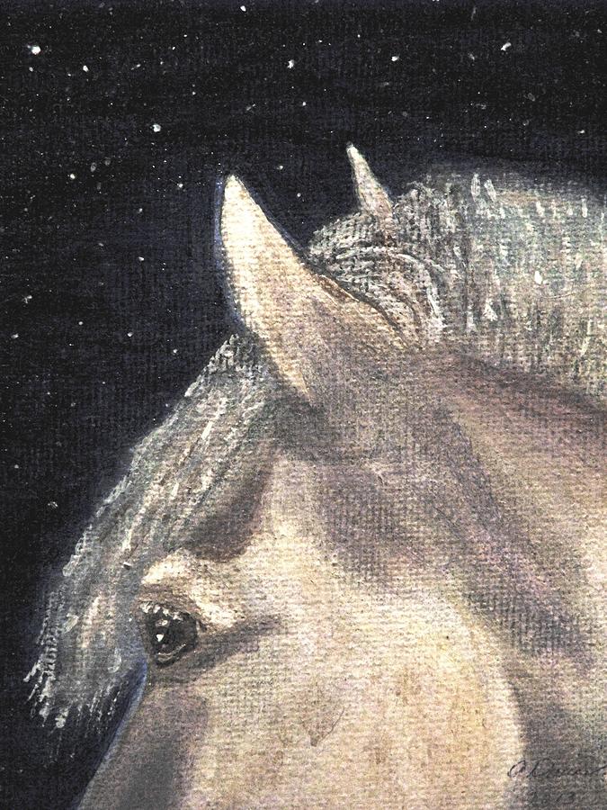 Spirit Horse Painting by Angela Davies