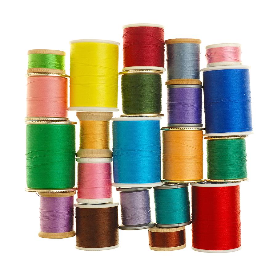Clothing Photograph - Spools Of Thread #2 by Jim Hughes