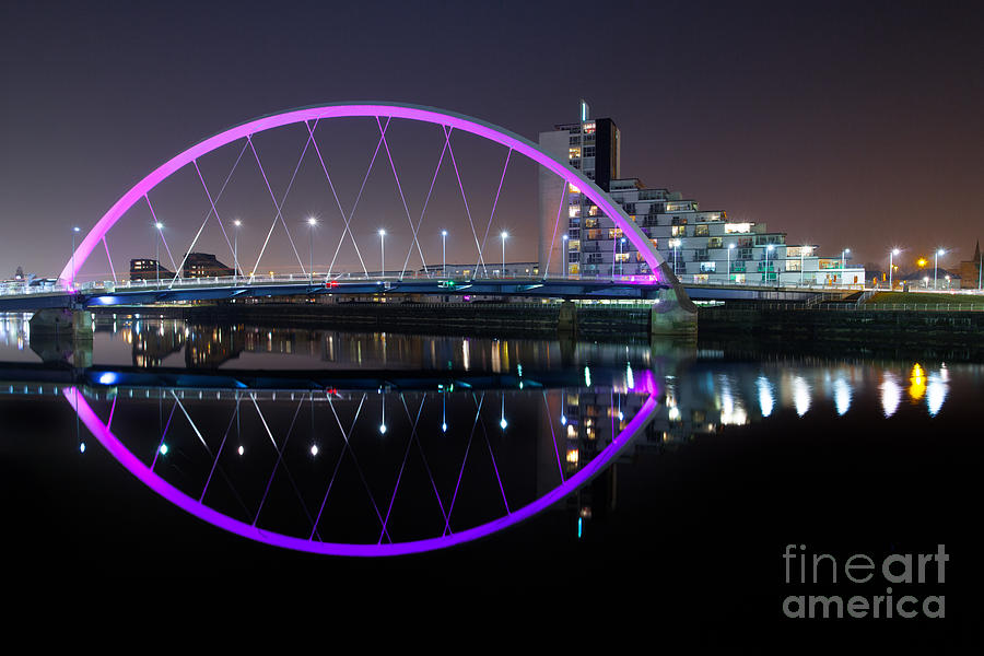 Architecture Photograph - Squinty Bridge Glasgow #3 by John Farnan